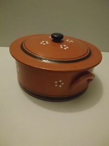 Tontopf Kochtopf Gartopf Brater Kuche Mediterran Ton Keramik 25cm Topf Hellbraun Ebay