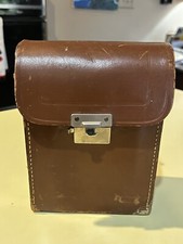 vintage camera bag leather diamond Brown Shard Case Strap