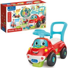 Clementoni Nicolò Go Go 3 in 1 Primi Passi Cavalcabile Centro Attività 12-36 mes