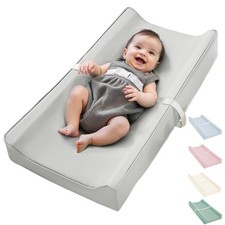Vegan Leather Waterproof Baby Changing Pad - Wipeable, Extra Thick  Portable...