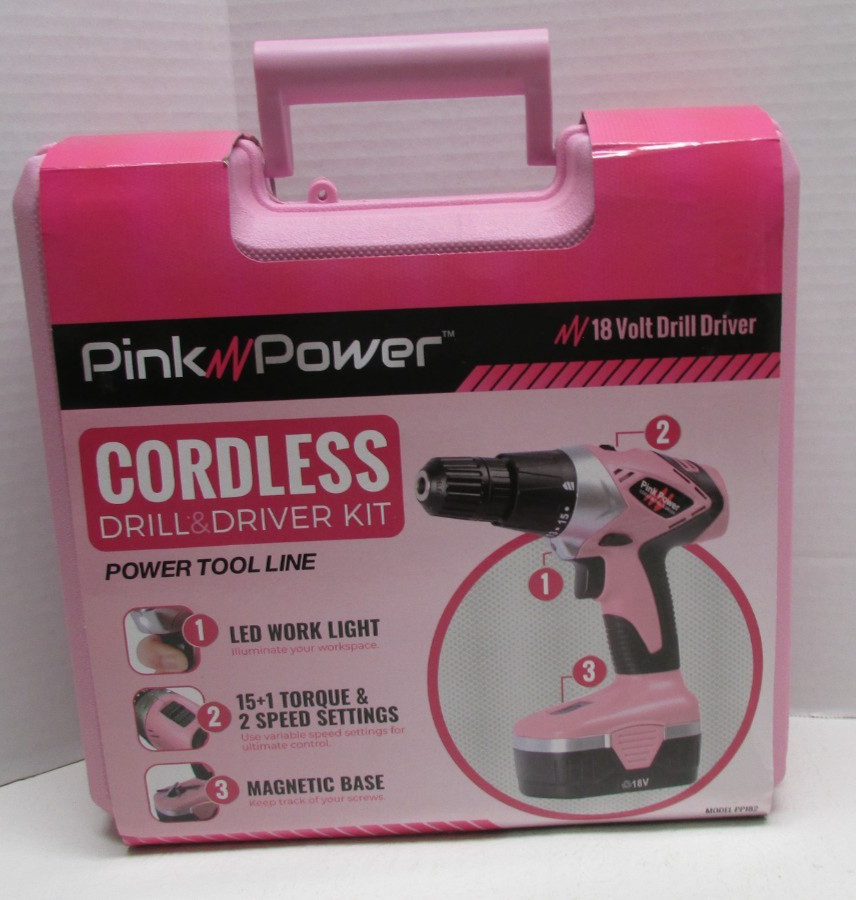 Set 18v Electric Power Drill For Women Lightweight
