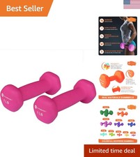 Set of 2 Soft Grip Neoprene Dumbbells - Ideal for Everyday Fitness Enthusiasts