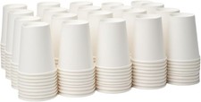 8 oz 1000 Pack Disposable Paper Coffee Cups For Hot/Cold Drinks Leak-Proof