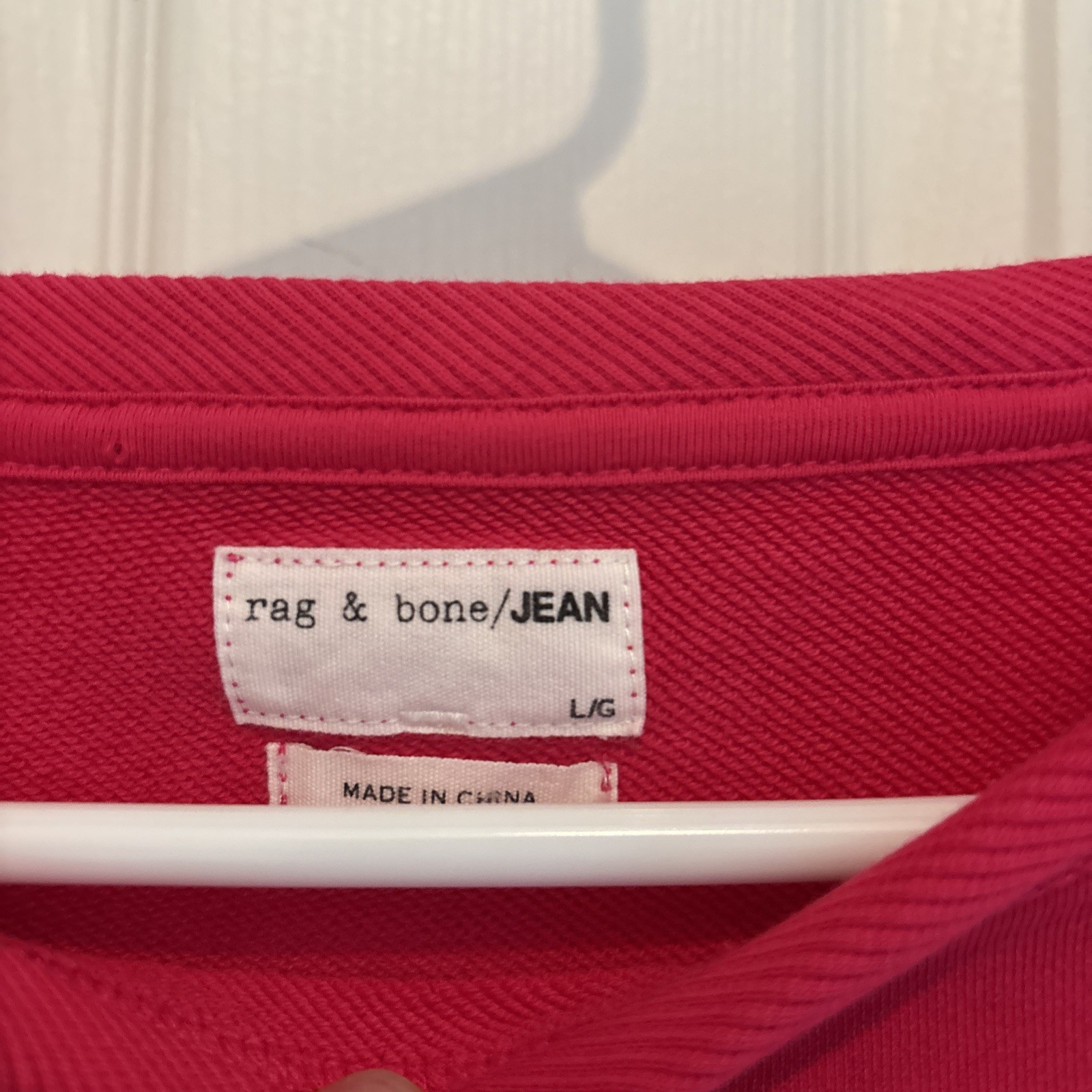 Rag & Bone The Script Logo Cropped Pullover In Br… - image 4