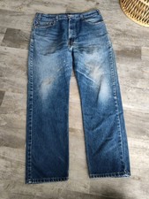 VTG Levis Red Tab Jeans Mens 36x30 Distressed Regular Fit Straight No Tag