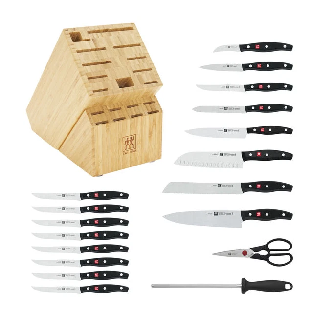 ZWILLING TWIN Signature 19 piezas, juego de bloques de cuchillos, natural Foto 3 de 3