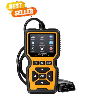 Compact ZM201 Car Diagnostic Scanner - Fast Fault Code Reader with Color Display