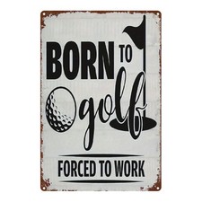 Metal Golf Iron Sign 8X12Inch Wall Art