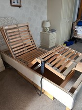 Two Single Beds & Headboard Mattresses Remote Controlled Bed Frame