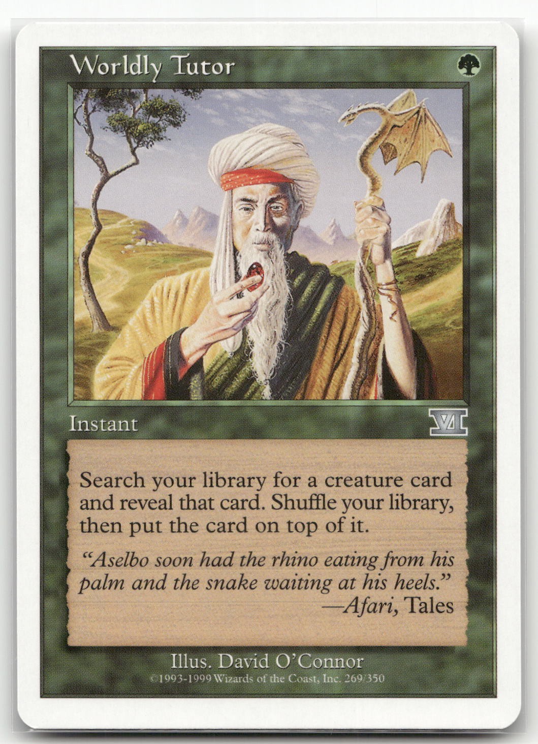 Worldly Tutor #269 (NM) Classic Sixth Edition 6ED Magic MTG