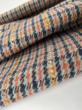 TWEEDY BALMORAL CHECK WOOL CASHMERE SILK BLEND OLIVE -BLUE -TAN MADE IN ITALY A9