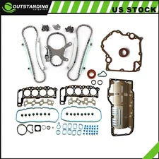 Timing Cover Gasket Oil Pan Gasket Head Gasket Set For 02-03 Dodge Ram 1500 4.7L