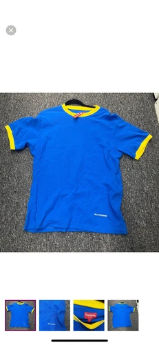 TEE SHIRT SUPRÊME WAFFLE RINGER TAILLE GRAND COULEUR ROYAL T SHIRT