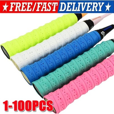 Tennis Racket Grip Tape Anti Slip Absorbent Badminton Pickleball Overgrip Lot