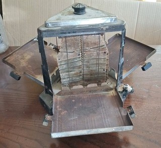 Antique Toaster Three Slice By Union Metal Works Corp Unionville Conn