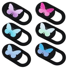 6 Pcs Webcam Cover Slide Butterfly Design Ultra-Thin Laptop Camera Cover...