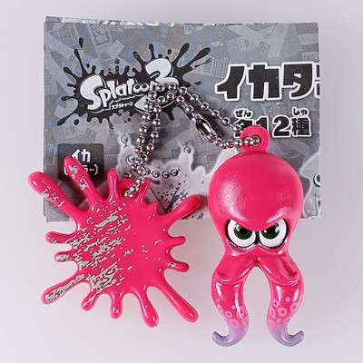 Red Octopus, Splatoon 3 Squid Octopus Mascot Keychain, From Japan