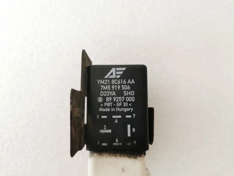 VW Sharan 7M 1.9 TDI relè di preriscaldamento candele relè modulo relè 7M5919506 - Immagine 3 di 4