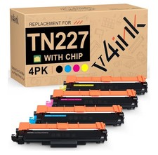 4PK High Yield TN227 Toner Fits for Brother TN223 MFC-L3770CDW HL-L3270CDW 3290C