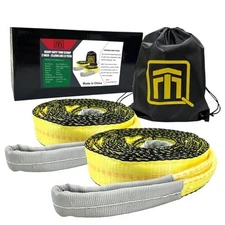  2 Pack 2 inchX12 feet Recovery Tow Strap Heavy Duty | 25,000LBS Max CLS-TS8333