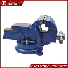 Findmal 6" Heavy Mechanic Table Top Clamp Press Locking Swivel Base Bench Vise