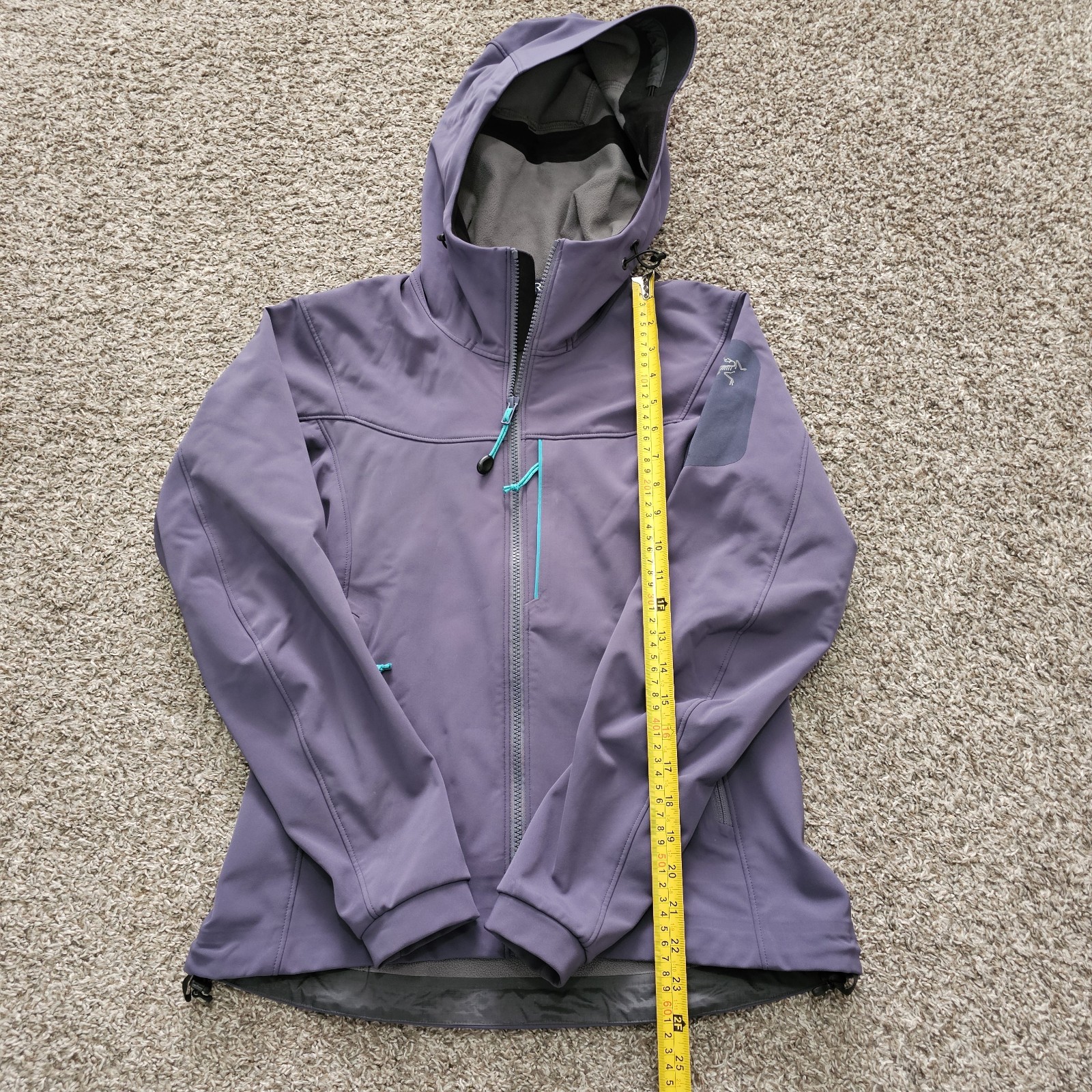 Arc'teryx Gamma Women's Small Softshell Hooded Jacket Full Zip Blue Gray thumbnail 7