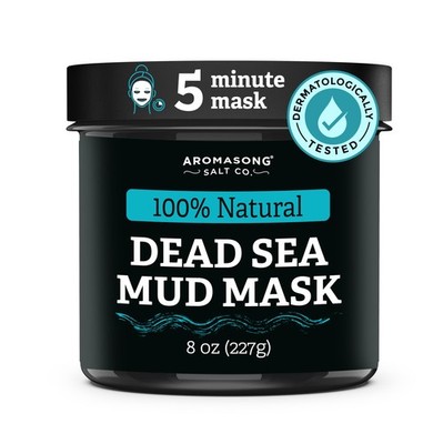 Aromasong 100% Pure Dead Sea Mud Mask for Face and Body - Spa Quality Pore Minim