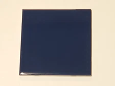 Vtg 1 Ceramic Tile - Big 6" x 6" Cobalt Blue Glossy Square - NOS NEW