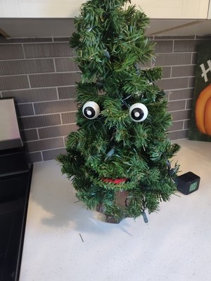 Gemmy Douglas Fir The Talking Christmas Tree for Parts Read Desc