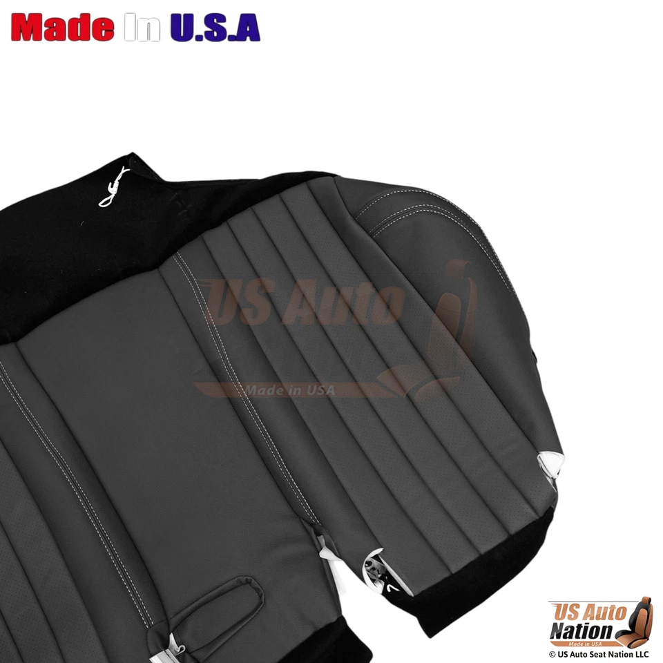 2017-23 Fits Mercedes Benz E-Class Genuine Leather Rear Bench Bottom Cover Black - Image 2 of 4