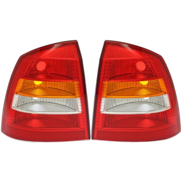 RüCkleuchten Heckleuchten Set Links&Rechts Rot FüR Opel Astra G Stufenheck F69_-image