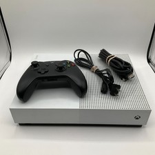 Microsoft Xbox One S All Digital 1TB 1681 Console White with Controller Tested