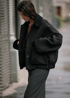 ZARA Black Collection Contrast Jacket