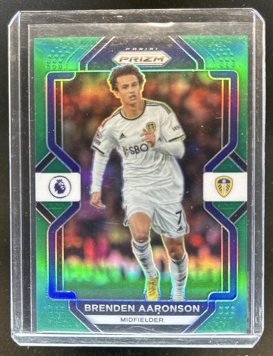 2022-23 Panini Prizm Premier League Brenden Aaronson Prizm Green #/5