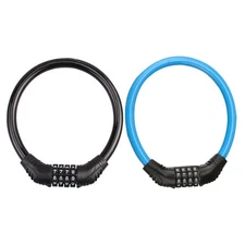 1pc Anti-theft Bicycle Lock Heavy-duty 4-digit Resettable Code Bike Cable Lock