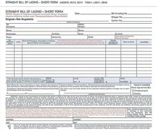 Adams Bill of Lading Short Form, 8-1/2 x 7-7/16 Inches, White, 3-Part, White 
