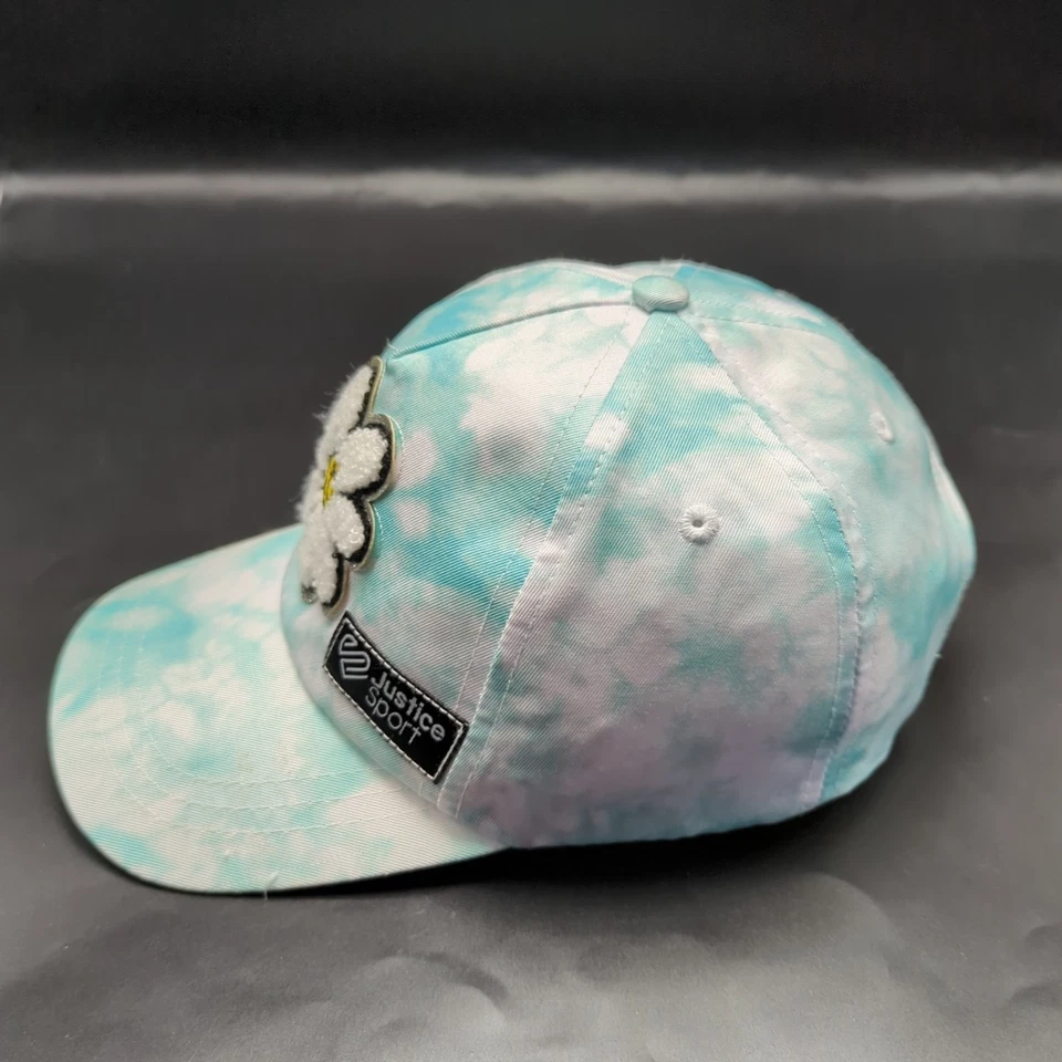 JUSTICE SPORT Sombrero Tie Dye Verde Blanco Gorra Ajustable - Talla Niño/Juvenil Foto 4 de 4