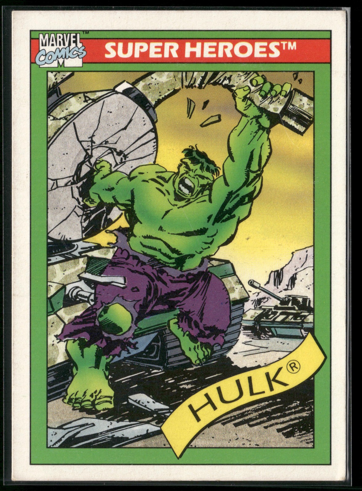 1990 Impel Marvel Universe #3 The Hulk