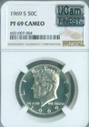 1969 S KENNEDY HALF DOLLAR NGC PF69 CAMEO MAC UHCAM & SPOTLESS .