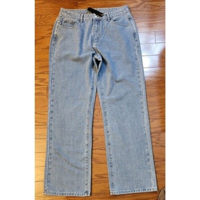 Nv Felix Jeans Light Blue Denim Women Size XL NWT High Rise W32 L31