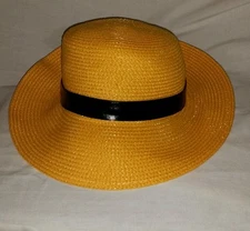 Vtg GLAMOUR GLOBAL FASHION Fedora Style Women's Hat Paper Cotton PolypropylEne