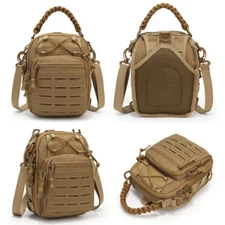 Tactical Backpack Shoulder Sling Chest Pack for Concealed Carry Pistol Gun Pouch