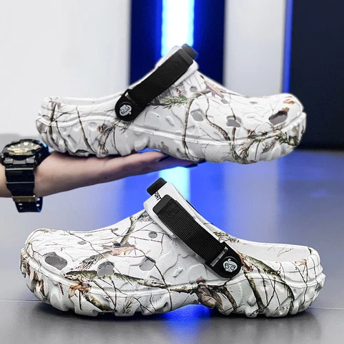 Garden clogs new men's eyelet sandals casual beach slippers swimming non-slip - Bild 20 von 35