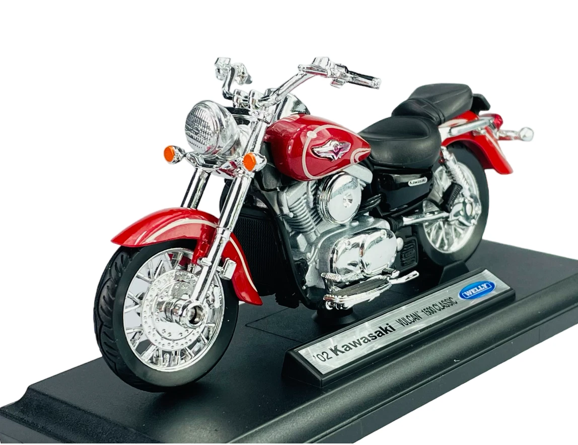 WELLY 02 KAWASAKI VULCAN 1500 CLASSIC 1 18 DIE CAST METAL NEU