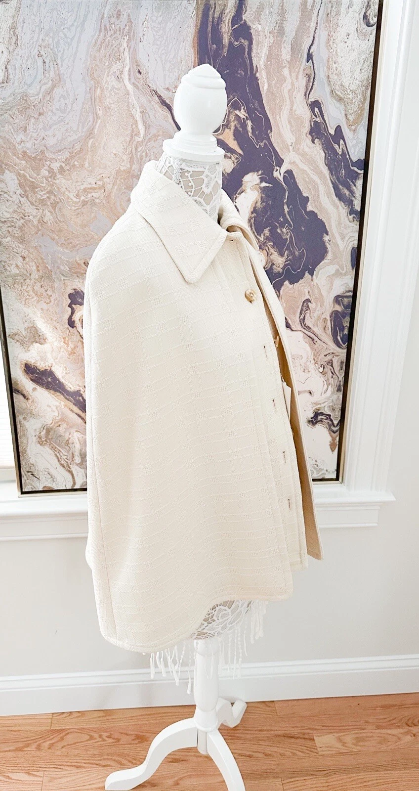 Gilet in tweed rimovibile Gucci con mantello rimovibile