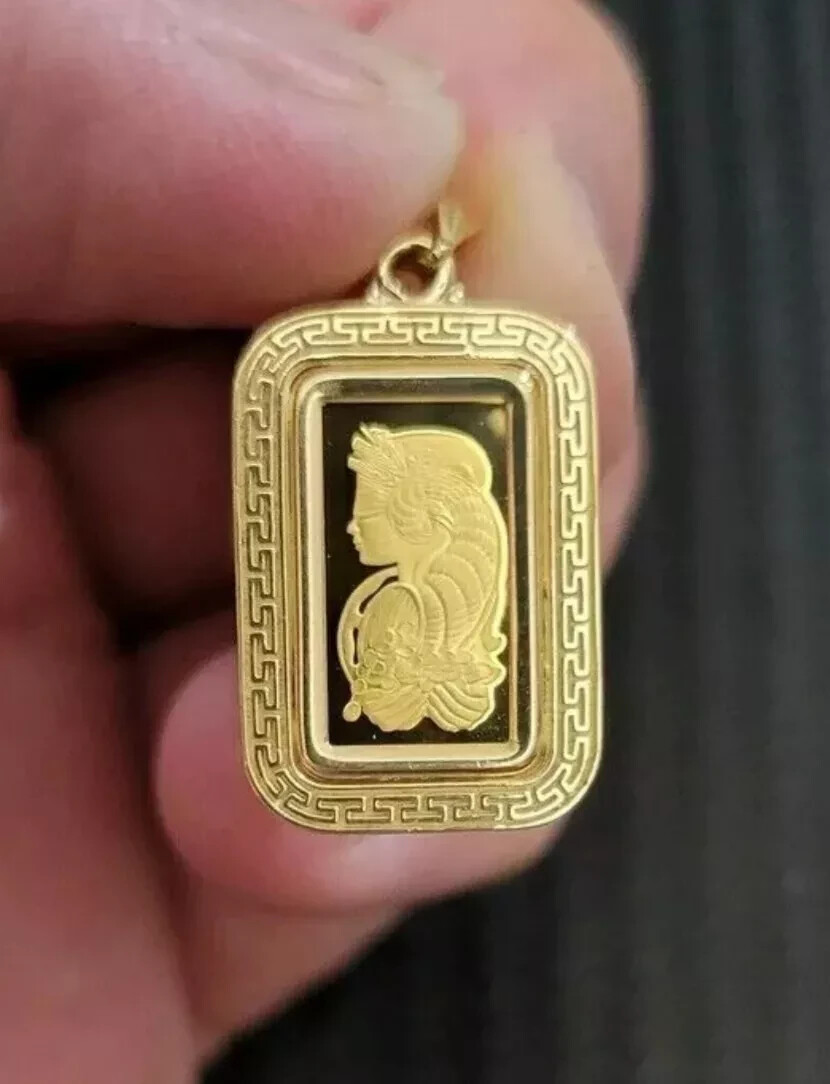 GRAM PAMP SUISSE LADY FORTUNA PENDANT NO DIAMOND BEZEL 14K