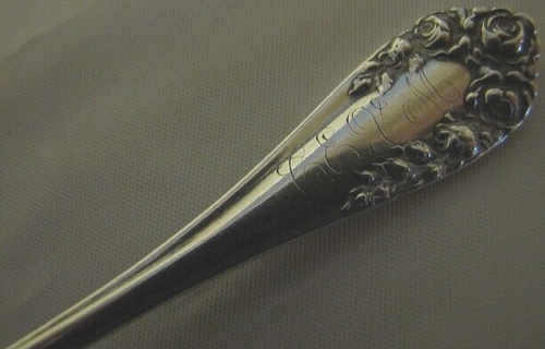 Antigua cuchara de recuerdo de plata esterlina de 1898 R Wallace & Sons diseño rosa - Imagen 4 de 8