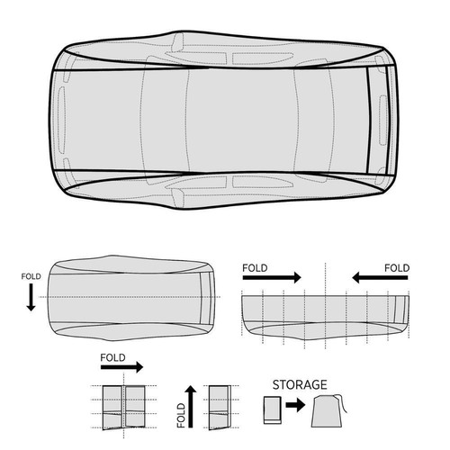 Multi-Layer Genuine Waterproof SUV/Van Cover for Auto Car Protect All Weather 2X - Picture 12 of 25
