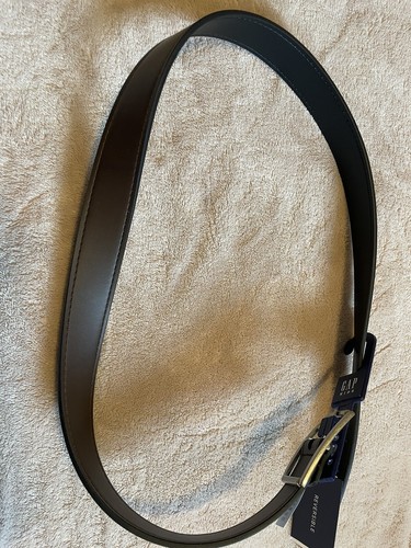NWT Gap Kids Youth XL Reversible Belt Black/ Brown W/ Metal Buckle Synthetic - Picture 3 of 5