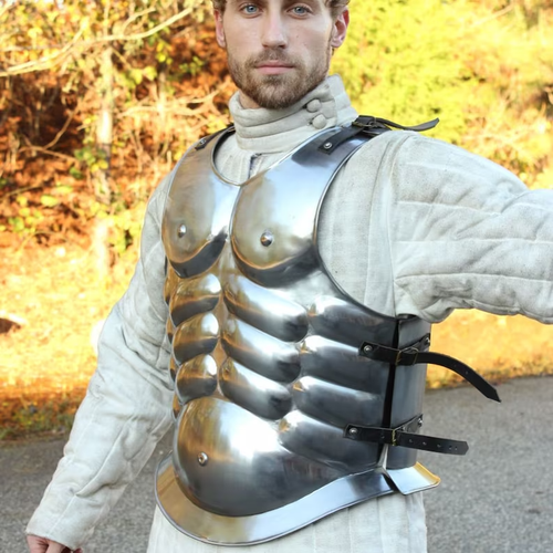 Medieval Greek Spartan Arena Cuirass Armor Breast Plate Front & Back LARP - Picture 2 of 5